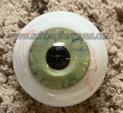 Blown Glass Eyes in green