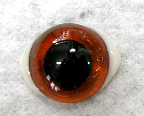 2 pr - Solid Glass Eyes on wire with white sclera sides. Several Sizes and Colors