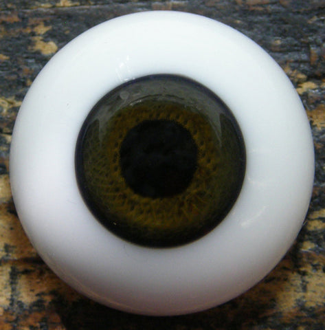 Solid Glass Round Paperweight Eyes - 1 pair (4000 Series)