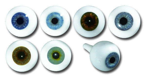 Baby Blue Glass Human Doll Eyes Realistic Eyeballs 20mm