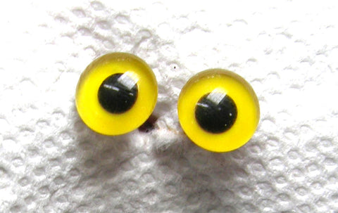 Owl Eyes Schoepfers Yellow eyes on wire for decoy carving